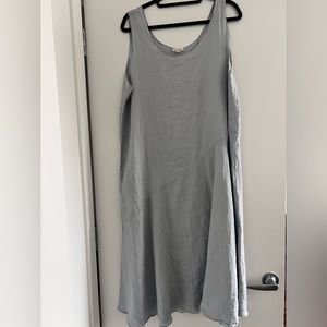 Eileen Fisher - soft blue organic linen dress